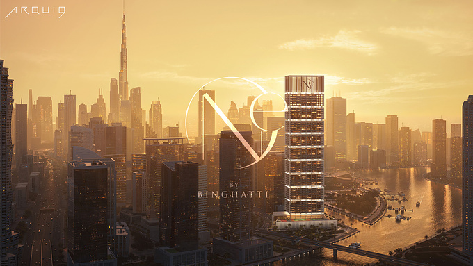 Marketing suite for the latest Binghatti-branded addition to Dubai's skyline