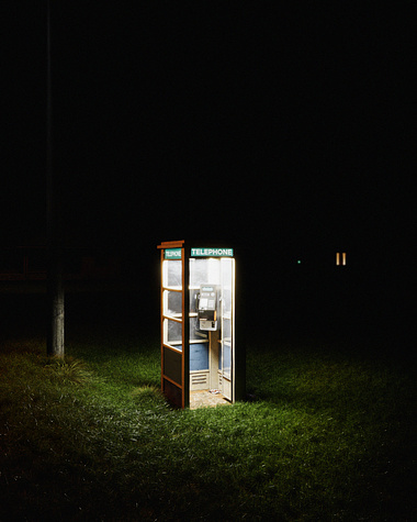 Lonely phone booth