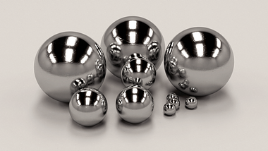 Product render for importing company - Bearings - chrome balls