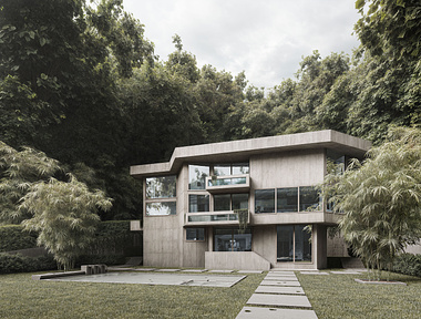 Modern Brutalist Villa