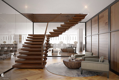 Staircase Designs 3D Rendering