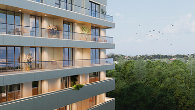 Exterior renders for residential project