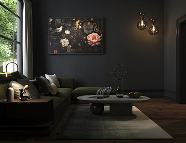 MOODY LIVING ROOM - CONCEPT