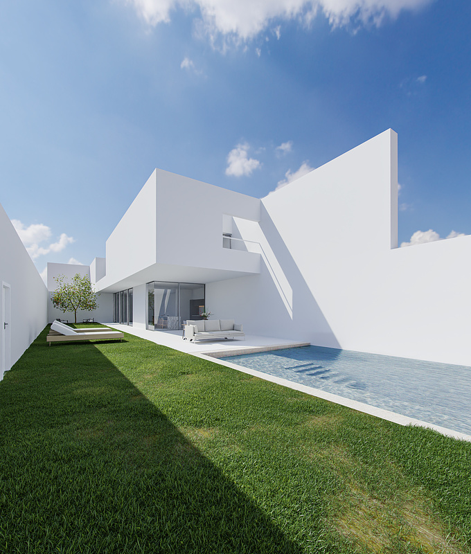 CGI - Casa Pati Blau

Architects: Fran Silvestre Arquitectos
Vizualization: Maxwell Araujo

Inspired by references from the archdaily website.
The elegance and simplicity of this project in particular was what attracted me.
Extremely useful for looking for the best color balance, where my main objective was to make white, really white.

Don't forget to tell me what you think!

Software used:
Blender I Cycles I Adobe Photoshop