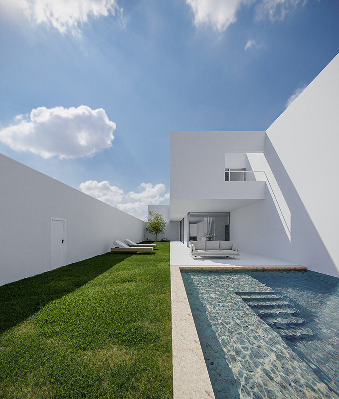 CGI - Casa Pati Blau

Architects: Fran Silvestre Arquitectos
Vizualization: Maxwell Araujo

Inspired by references from the archdaily website.
The elegance and simplicity of this project in particular was what attracted me.
Extremely useful for looking for the best color balance, where my main objective was to make white, really white.

Don't forget to tell me what you think!

Software used:
Blender I Cycles I Adobe Photoshop