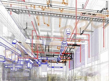 Scan to BIM Conversion for Warehouse Project in Florida