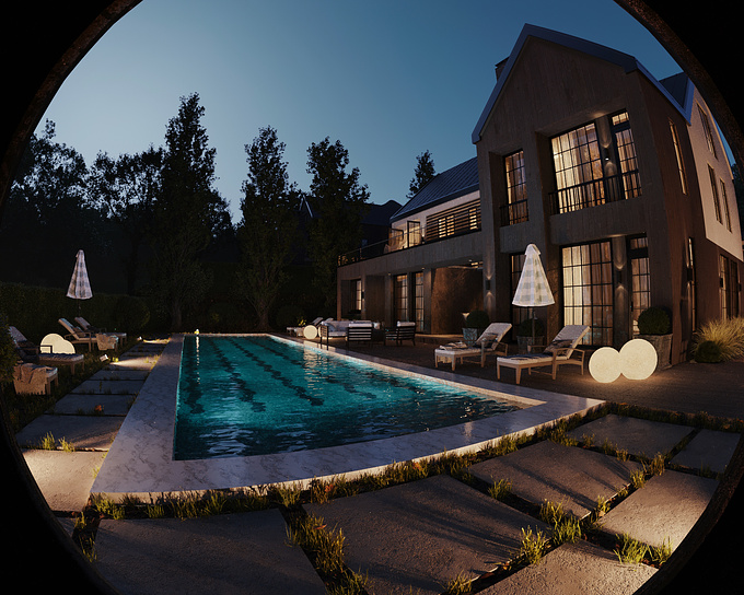 Exterior Visuals for a Luxury Villa located in  Mullet, Tirane.