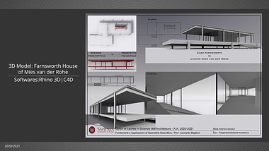 3D Model of the Farnsworth House By Ludwig Mies Van Der Rohe | 2021