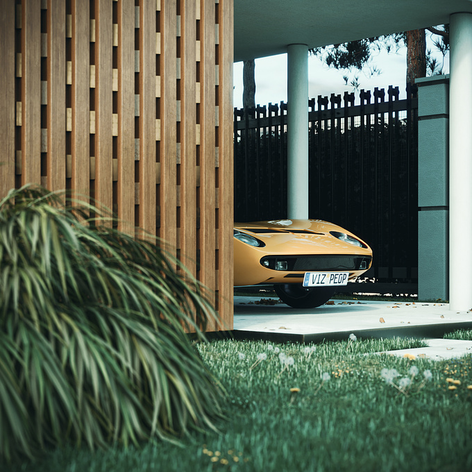 just a quick exterior test using Viz People Vintage Car.Love it :)