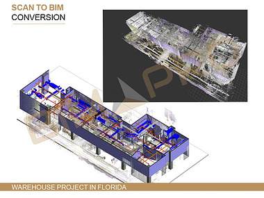 Scan to BIM Conversion for Warehouse Project in Florida