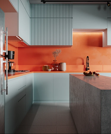 ORANGE KITCHEN