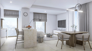 Interior Renders of a Residential Building​​​​​​​​​​​​​​