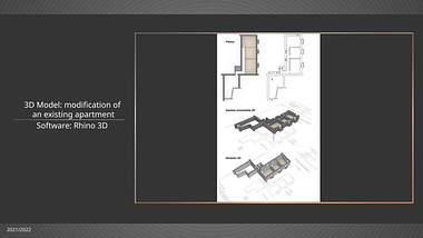 3D Model: Modification of an existing apartment | 2021-2022