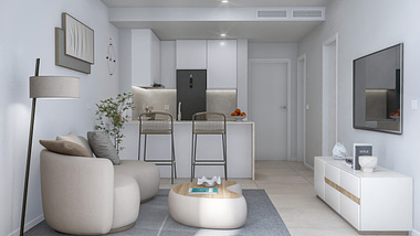 Interior Renders of a Residential Building​​​​​​​​​​​​​​