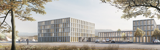 "Centre Federal Pour Requerants d'Asile et Police Internationale", Genebre, Switzerland - architecture by: Meier + associés architectes 
(4th place in the competition)