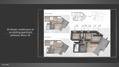 3D Model: Modification of an existing apartment (2) | 2021-2022