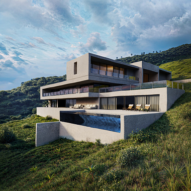 Modern Hillside Villa